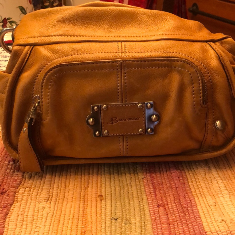 B Makowsky Authentic Buttery Soft Leather Bag